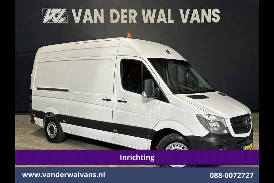 Mercedes-Benz Sprinter 316 CDI 164pk L2H2 Inrichting Euro6 Airco | 2800kg Trekhaak | Cruisecontrol | Parkeersensoren Chauffeursstoel