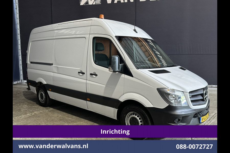 Mercedes-Benz Sprinter 316 CDI 164pk L2H2 Inrichting Euro6 Airco | 2800kg Trekhaak | Cruisecontrol | Parkeersensoren Chauffeursstoel