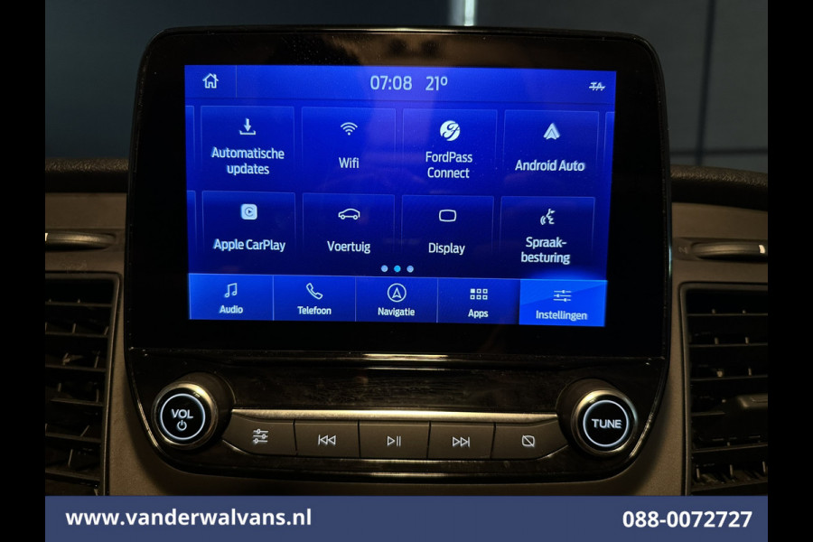 Ford Transit Custom 2.0 TDCI 130pk L2H1 Euro6 Airco | Camera | Navigatie | LED | Apple Carplay | Android Auto Cruisecontrol, Stoelverwarming, Verwarmde voorruit, Parkeersensoren, Bijrijdersbank, 2800kg trekvermogen