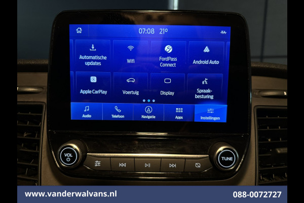 Ford Transit Custom 2.0 TDCI 130pk L2H1 Euro6 Airco | Camera | Navigatie | LED | Apple Carplay | Android Auto Cruisecontrol, Stoelverwarming, Verwarmde voorruit, Parkeersensoren, Bijrijdersbank, 2800kg trekvermogen