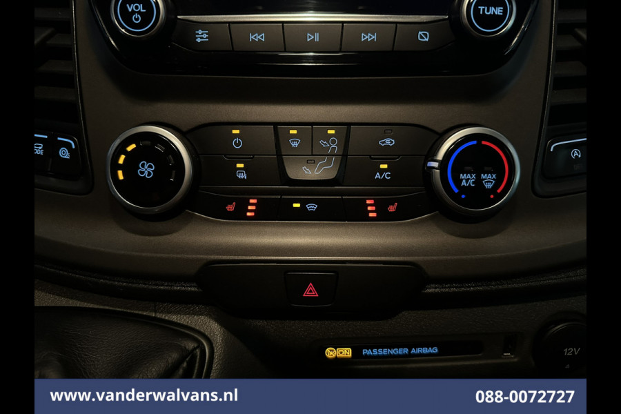 Ford Transit Custom 2.0 TDCI L2H1 Euro6 Airco | Navigatie | Camera | LED | Cruisecontrol | Verwarmde voorruit 2800kg trekvermogen, Stoelverwarming, Parkeersensoren, Bijrijdersbank
