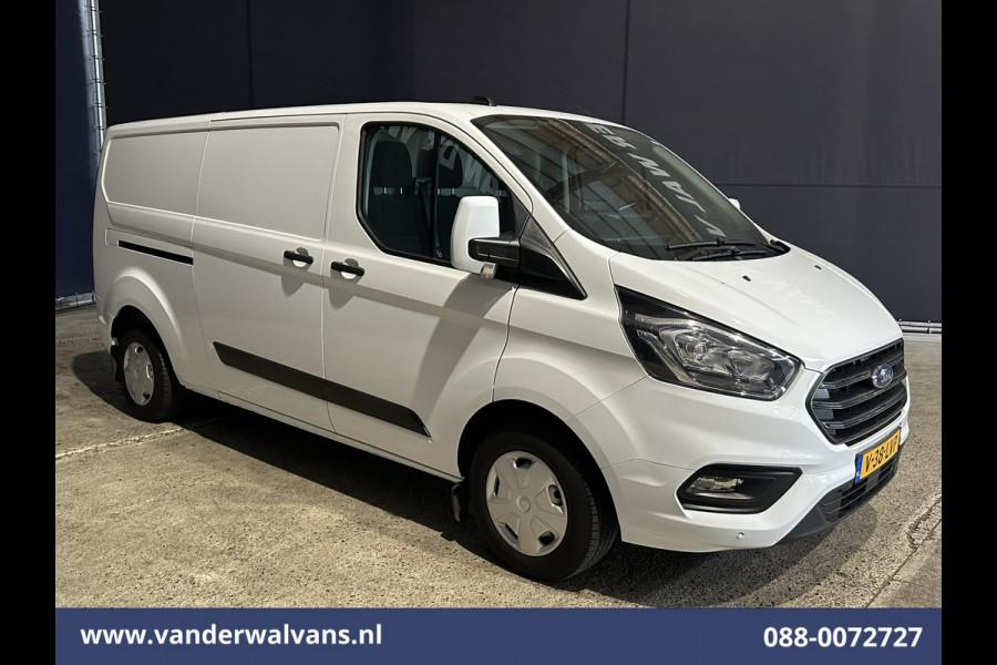 Ford Transit Custom 2.0 TDCI L2H1 Euro6 Airco | Navigatie | Camera | LED | Cruisecontrol | Verwarmde voorruit 2800kg trekvermogen, Stoelverwarming, Parkeersensoren, Bijrijdersbank