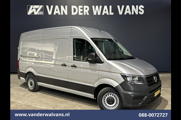Volkswagen Crafter 2.0 TDI 141pk L3H3 L2H2 Euro6 Airco | Camera | Navigatie | Android Auto | Stoelverwarming Parkeersensoren, Bijrijdersbank, 3000kg trekvermogen, zilver