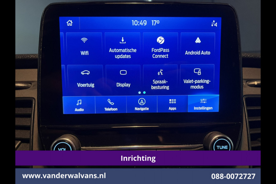 Ford Transit Custom 2.0 TDCI L2H1 Inrichting Euro6 Airco | Navigatie | Camera | LED | Cruisecontrol | Android Auto Parkeersensoren, Verwarmde voorruit, Stoelverwarming, Bijrijdersbank, 2800kg trekvermogen