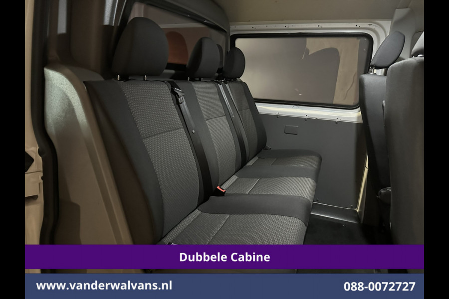 Volkswagen Transporter 2.0 TDI L2H1 Dubbele Cabine Euro6 Airco | 5-Zits | Navigatie | 2200kg Trekhaak | Apple Carplay Android Auto, Cruisecontrol, Parkeersensoren