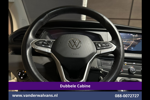 Volkswagen Transporter 2.0 TDI L2H1 Dubbele Cabine Euro6 Airco | 5-Zits | Navigatie | 2200kg Trekhaak | Apple Carplay Android Auto, Cruisecontrol, Parkeersensoren