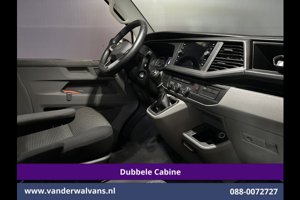 Volkswagen Transporter 2.0 TDI L2H1 Dubbele Cabine Euro6 Airco | 5-Zits | Navigatie | 2200kg Trekhaak | Apple Carplay Android Auto, Cruisecontrol, Parkeersensoren