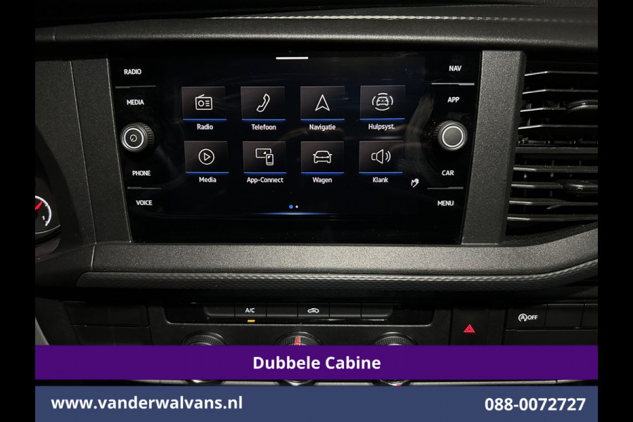 Volkswagen Transporter 2.0 TDI L2H1 Dubbele Cabine Euro6 Airco | 5-Zits | Navigatie | 2200kg Trekhaak | Apple Carplay Android Auto, Cruisecontrol, Parkeersensoren