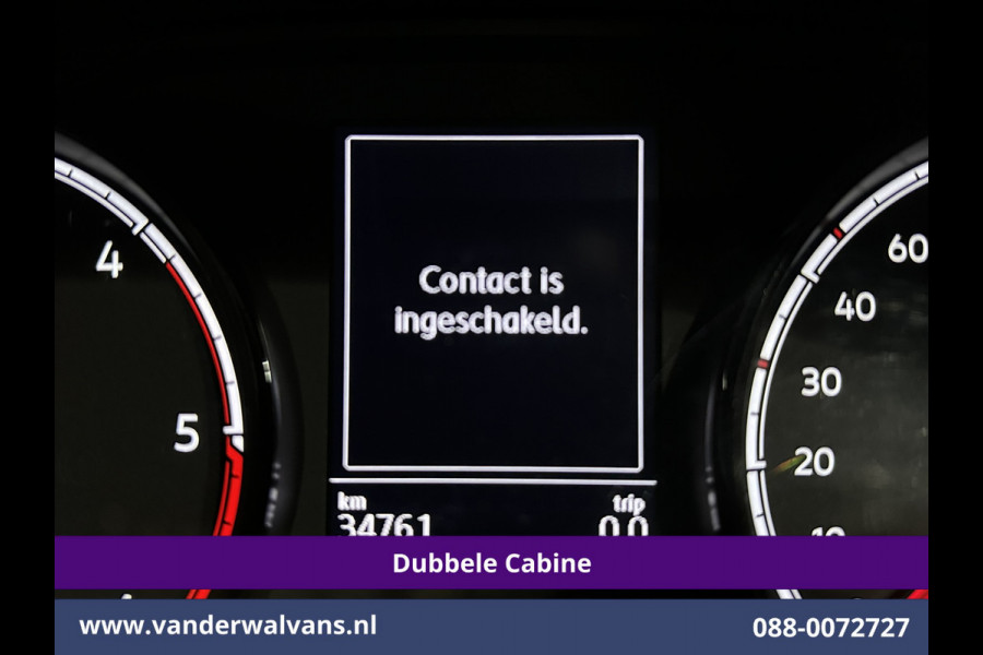 Volkswagen Transporter 2.0 TDI L2H1 Dubbele Cabine Euro6 Airco | 5-Zits | Navigatie | 2200kg Trekhaak | Apple Carplay Android Auto, Cruisecontrol, Parkeersensoren