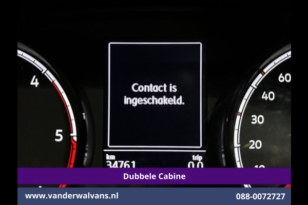 Volkswagen Transporter 2.0 TDI L2H1 Dubbele Cabine Euro6 Airco | 5-Zits | Navigatie | 2200kg Trekhaak | Apple Carplay Android Auto, Cruisecontrol, Parkeersensoren