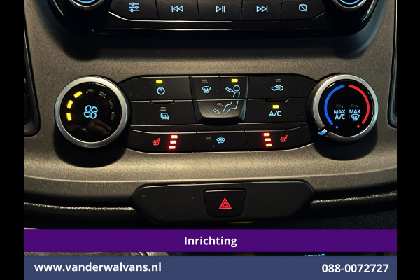 Ford Transit Custom 2.0 TDCI L2H1 Inrichting Euro6 Airco | Navigatie | Camera | LED | Cruisecontrol | Android Auto Parkeersensoren, Verwarmde voorruit, Stoelverwarming, Bijrijdersbank, 2800kg trekvermogen