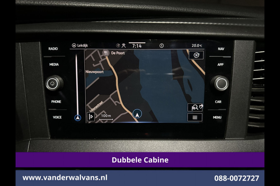 Volkswagen Transporter 2.0 TDI L2H1 Dubbele Cabine Euro6 Airco | 5-Zits | Navigatie | Trekhaak | Apple Carplay Android Auto, Cruisecontrol, Parkeersensoren