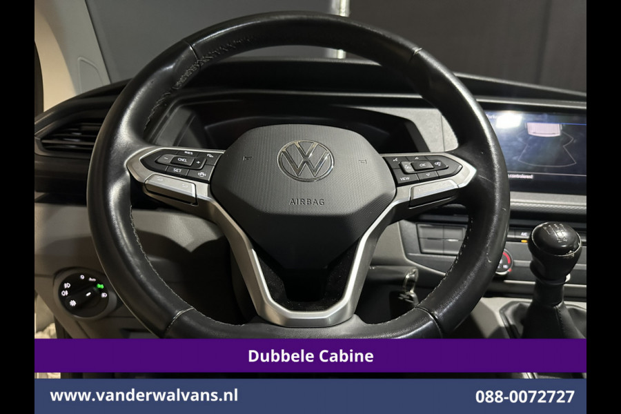 Volkswagen Transporter 2.0 TDI L2H1 Dubbele Cabine Euro6 Airco | 5-Zits | Navigatie | Trekhaak | Apple Carplay Android Auto, Cruisecontrol, Parkeersensoren