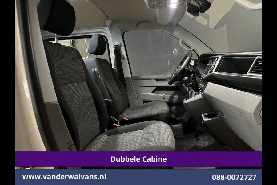 Volkswagen Transporter 2.0 TDI L2H1 Dubbele Cabine Euro6 Airco | 5-Zits | Navigatie | Trekhaak | Apple Carplay Android Auto, Cruisecontrol, Parkeersensoren