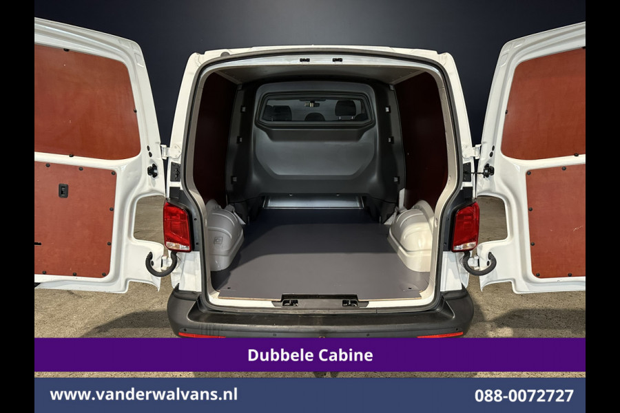 Volkswagen Transporter 2.0 TDI L2H1 Dubbele Cabine Euro6 Airco | 5-Zits | Navigatie | Trekhaak | Apple Carplay Android Auto, Cruisecontrol, Parkeersensoren