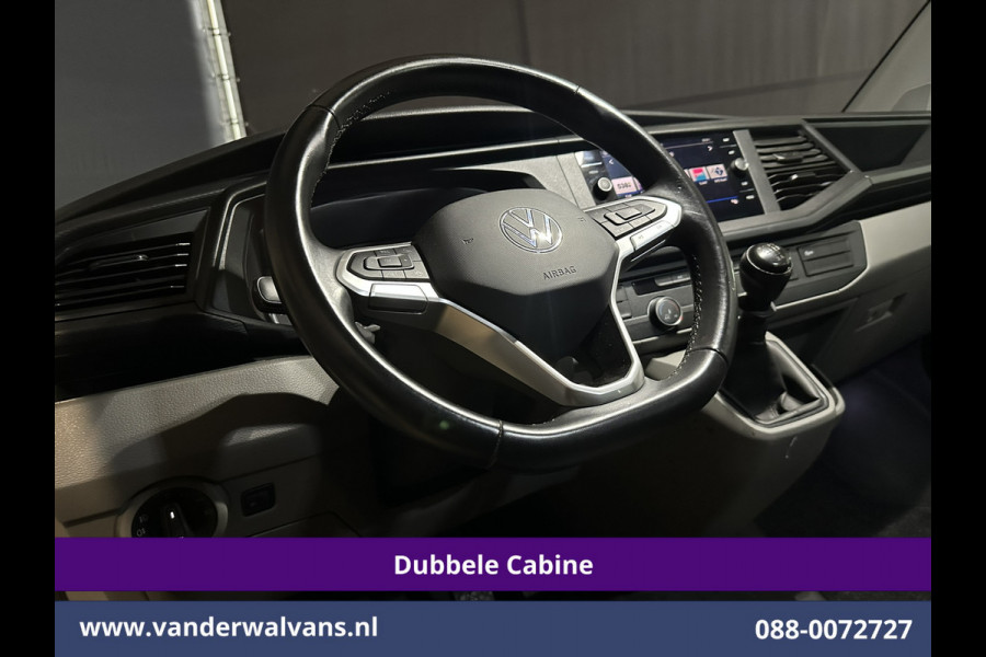Volkswagen Transporter 2.0 TDI L2H1 Dubbele Cabine Euro6 Airco | 5-Zits | Navigatie | Trekhaak | Apple Carplay Android Auto, Cruisecontrol, Parkeersensoren