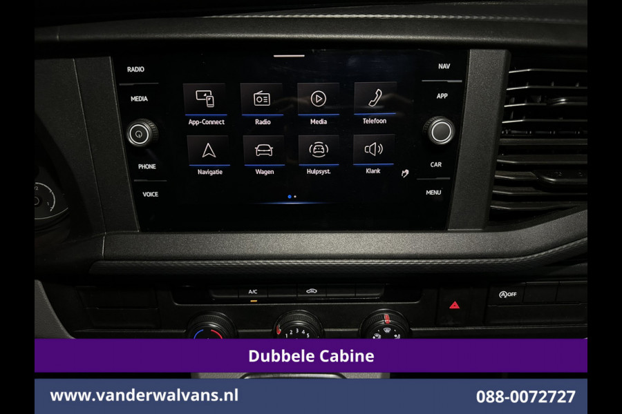 Volkswagen Transporter 2.0 TDI L2H1 Dubbele Cabine Euro6 Airco | 5-Zits | Navigatie | Trekhaak | Apple Carplay Android Auto, Cruisecontrol, Parkeersensoren