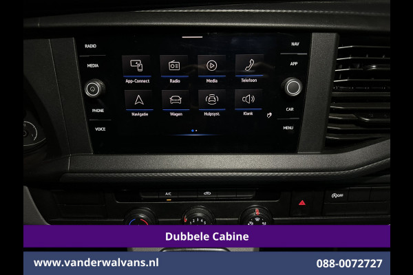 Volkswagen Transporter 2.0 TDI L2H1 Dubbele Cabine Euro6 Airco | 5-Zits | Navigatie | Trekhaak | Apple Carplay Android Auto, Cruisecontrol, Parkeersensoren