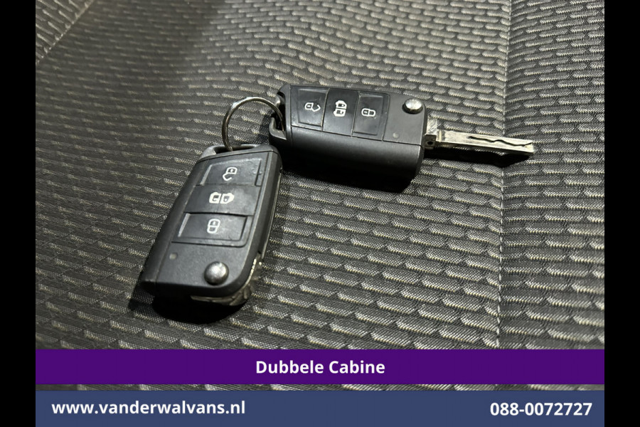 Volkswagen Transporter 2.0 TDI L2H1 Dubbele Cabine Euro6 Airco | 5-Zits | Navigatie | Trekhaak | Apple Carplay Android Auto, Cruisecontrol, Parkeersensoren