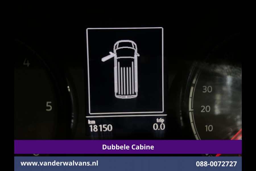 Volkswagen Transporter 2.0 TDI L2H1 Dubbele Cabine Euro6 Airco | 5-Zits | Navigatie | Trekhaak | Apple Carplay Android Auto, Cruisecontrol, Parkeersensoren