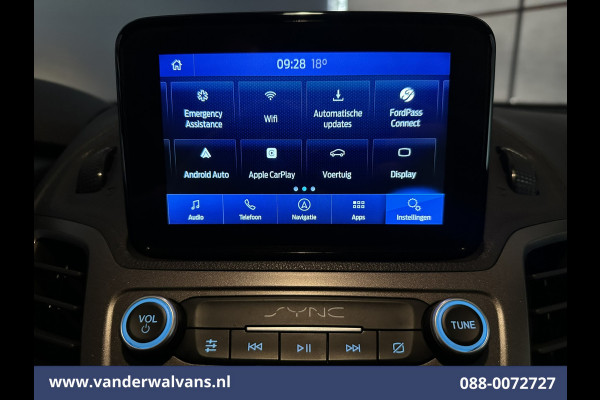 Ford Transit Connect 1.5 EcoBlue 100pk L1H1 Euro6 Airco | Navigatie | Camera | Apple Carplay | Trekhaak Android Auto, Verwarmde voorruit, Parkeersensoren