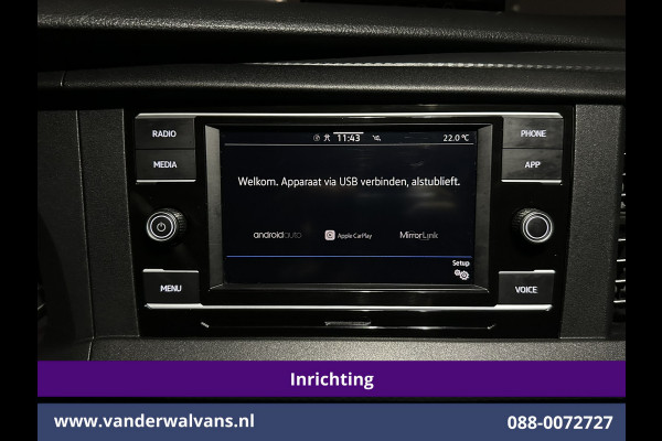 Volkswagen Transporter 2.0 TDI 150pk L2H1 Inrichting Euro6 Airco | Camera | Apple Carplay | Android Auto | 2500kg Trekhaak, Cruisecontrol, Parkeersensoren