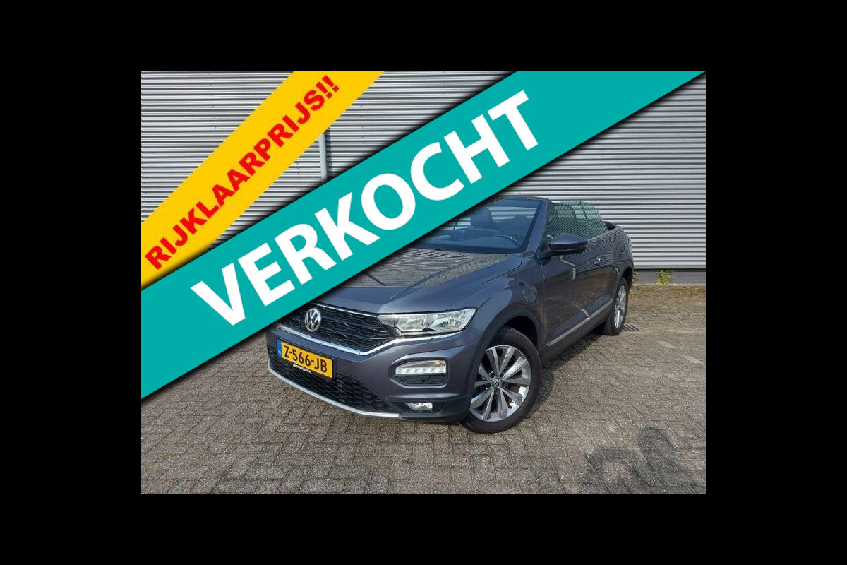 Volkswagen T-Roc Cabrio 1.5 TSI Style Automaat, Carplay/Audio/Navigatie, stoelverwarming,