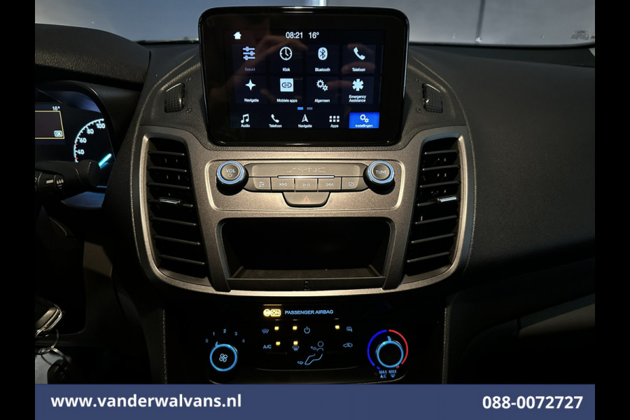 Ford Transit Connect 1.5 EcoBlue L1H1 Euro6 Airco | 3-Zits | Camera | Navigatie | Cruisecontrol | Trekhaak zijdeur, parkeersensoren, bijrijdersbank