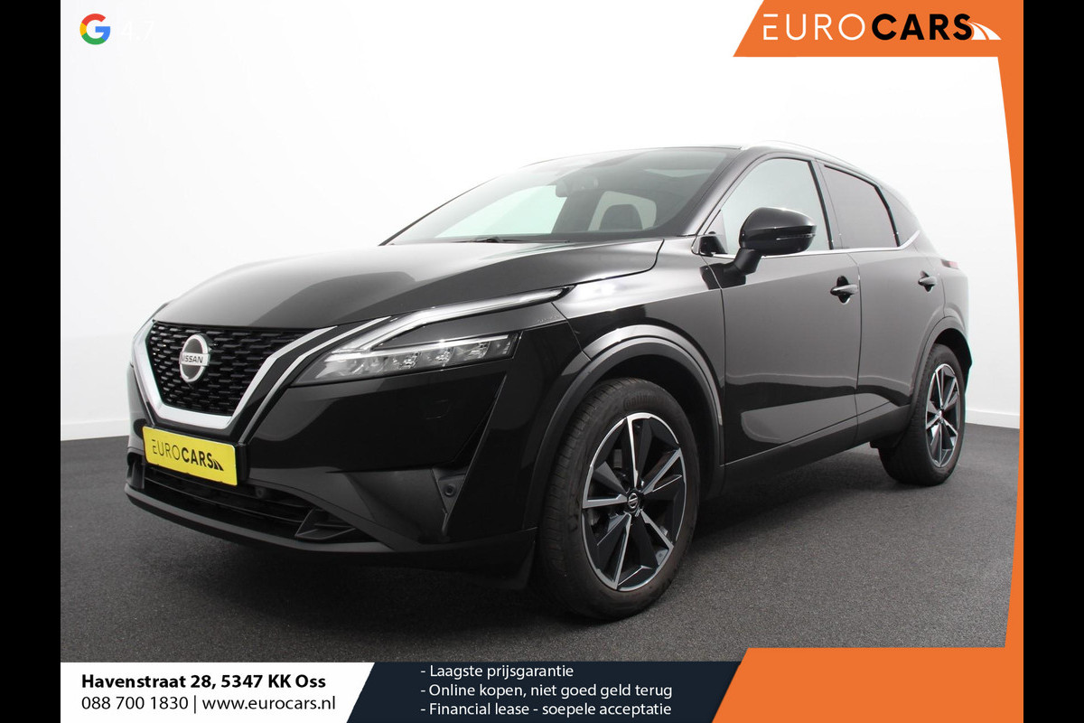 Nissan QASHQAI 1.3 MHEV Xtronic Tekna Plus Climate control Adaptive Cruise Control Panoramadak Parkeersensoren Camera Dab LED Verwarmde voorstoelen Apple Carplay/ Andriod Auto