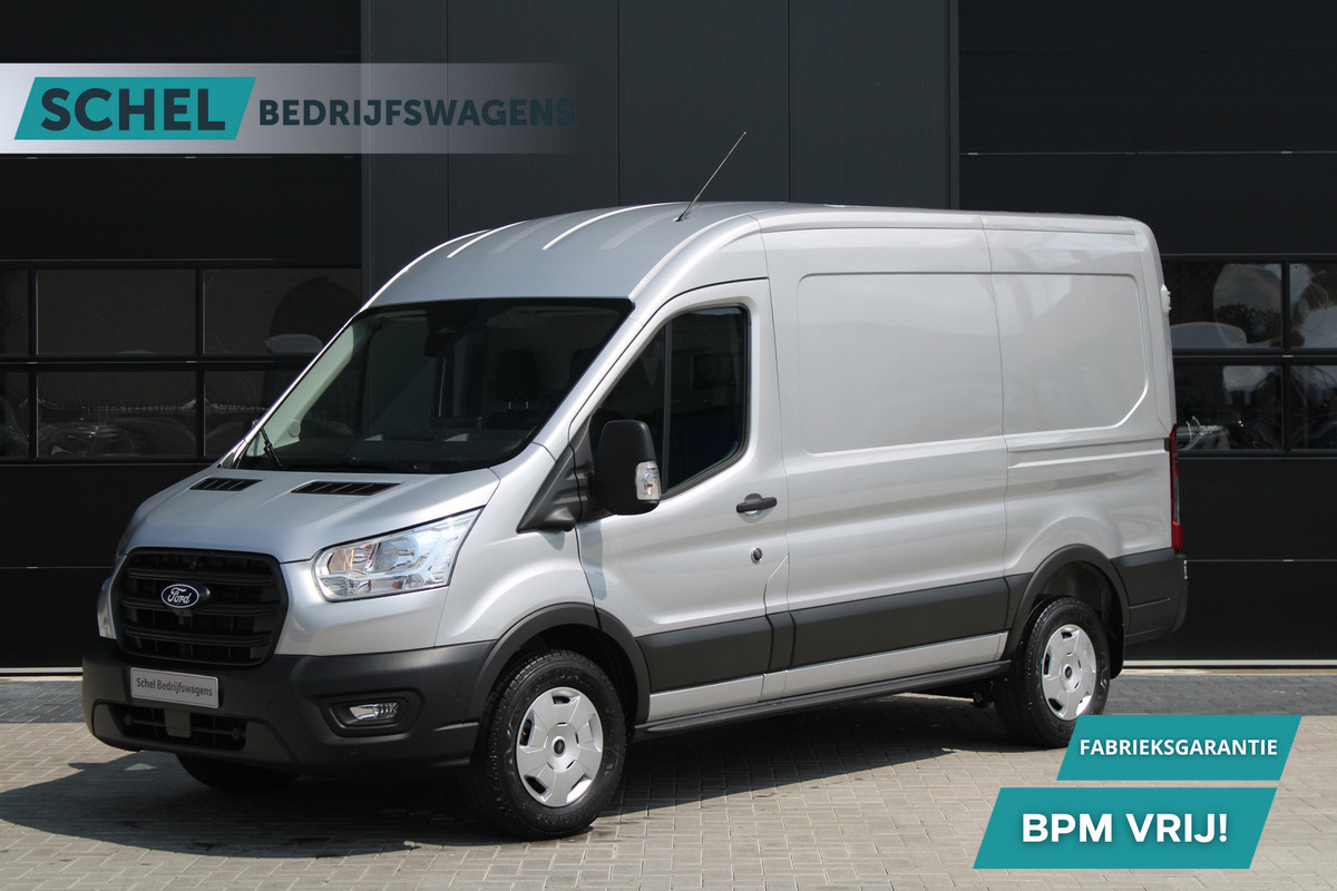 Ford Transit 350 2.0 TDCI L2H2 Trend 130pk - Facelift - 2x Schuifdeur - Adaptive Cruise - Navigatie - Blind Spot - 360 Camera - Stoel - Stuur