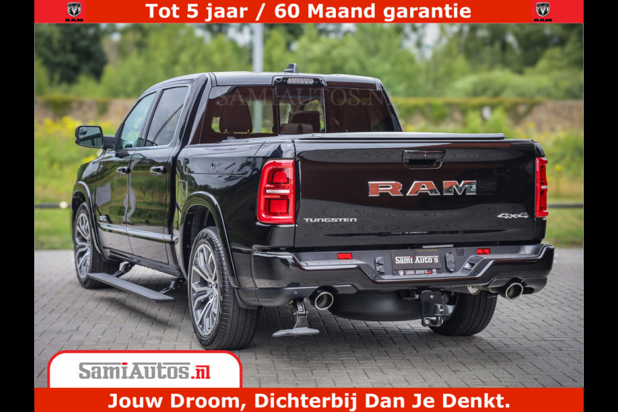 Dodge Ram 1500 Tungsten | De Meest Luxe Pick-Up op de Markt | 540 Pk 706 Nm | Exclusieve en Kracht | Comfortabele Dubbele Cabine met Royale 5 Zitplaatsen | BPM vrij | Nu Leverbaar uit Voorraad | Voorraad Nr 2321 - 8586