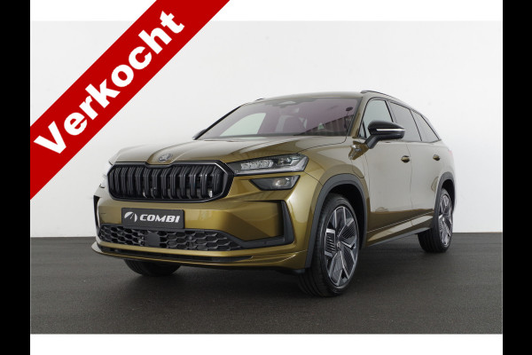 Škoda Kodiaq 1.5 TSI PHEV Sportline Business > Trekhaak | 20 inch | Winter-pakket | Bronx Gold Metallic Lease ook mogelijk!