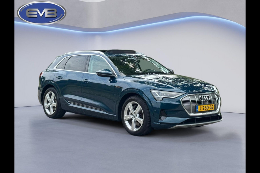 Audi e-tron 55 quattro 408 pk Business edition Plus 95 kWh, panoramadak, leder, trekhaak, 1 e eigenaar, NL auto met nap