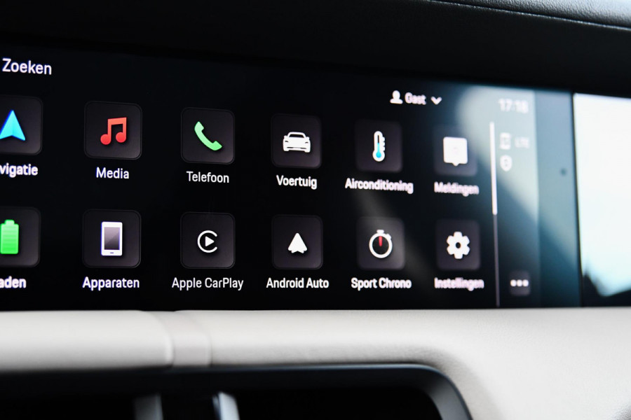 Porsche Taycan Sport Turismo 79 kWh. Perf Accu, Luchtv, Sport Chrono, Pano, Memory, Stoelkoeling, Bose, Lift, Sfeer, CarPlay!