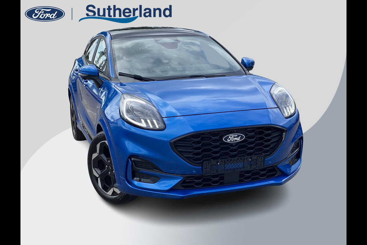 Ford Puma 1.0 EcoBoost Hybrid ST-Line X 155pk Automaat | Panoramadak | Afneembare trekhaak | Winter Pack | Adaptive cruise control | 360 graden camera | Bang&Olufsen | Elektrsiche achterklep | Matrix LED