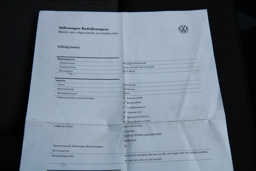Volkswagen Crafter 35 2.0 TDI L3H2 / App connect / Gev. Stoel / dealer onderhouden
