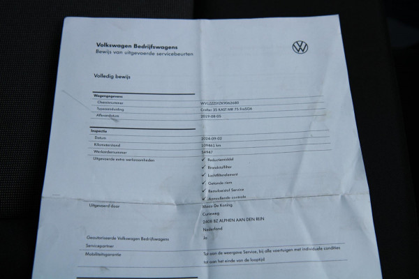 Volkswagen Crafter 35 2.0 TDI L3H2 / App connect / Gev. Stoel / dealer onderhouden