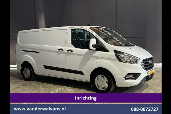 Ford Transit Custom 2.0 TDCI L2H1 Inrichting Euro6 Airco | Navigatie | Camera | LED | Cruisecontrol Parkeersensoren, Verwarmde voorruit, Stoelverwarming, Bijrijdersbank, 2800kg trekvermogen