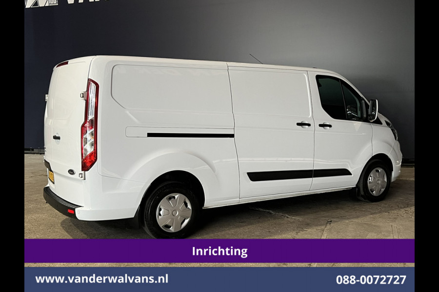 Ford Transit Custom 2.0 TDCI L2H1 Inrichting Euro6 Airco | Navigatie | Camera | LED | Cruisecontrol Parkeersensoren, Verwarmde voorruit, Stoelverwarming, Bijrijdersbank, 2800kg trekvermogen