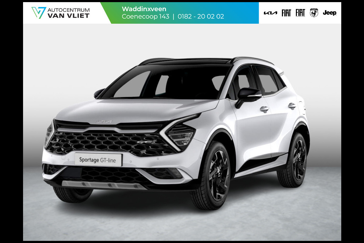 Kia Sportage 1.6 T-GDi Plug-in Hybrid AWD GT-Line | Levering Sep | Clima | Stoel-/stuurverwarming | Schuif-/kanteldak | Carplay | Navi | Adapt. Cruise | 19''