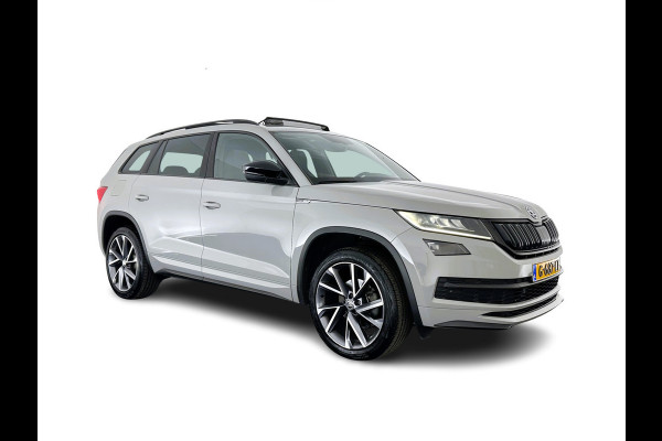 Škoda Kodiaq 1.5 TSI Sportline Business Aut. *PANO | LEATHER-ALCANTARA | FULL-LED | MEMORY-PACK | CANTON-SOUND | CAMERA | KEYLESS | DIGI-COCKPIT | SPORTSEATS | DAB+ | AMBIENT-LIGHT | CARBON | TOWBAR | 20''ALU*