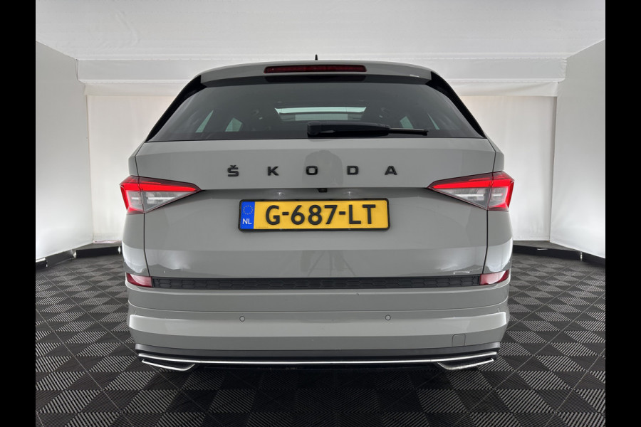 Škoda Kodiaq 1.5 TSI Sportline Business Aut. *PANO | LEATHER-ALCANTARA | FULL-LED | MEMORY-PACK | CANTON-SOUND | CAMERA | KEYLESS | DIGI-COCKPIT | SPORTSEATS | DAB+ | AMBIENT-LIGHT | CARBON | TOWBAR | 20''ALU*