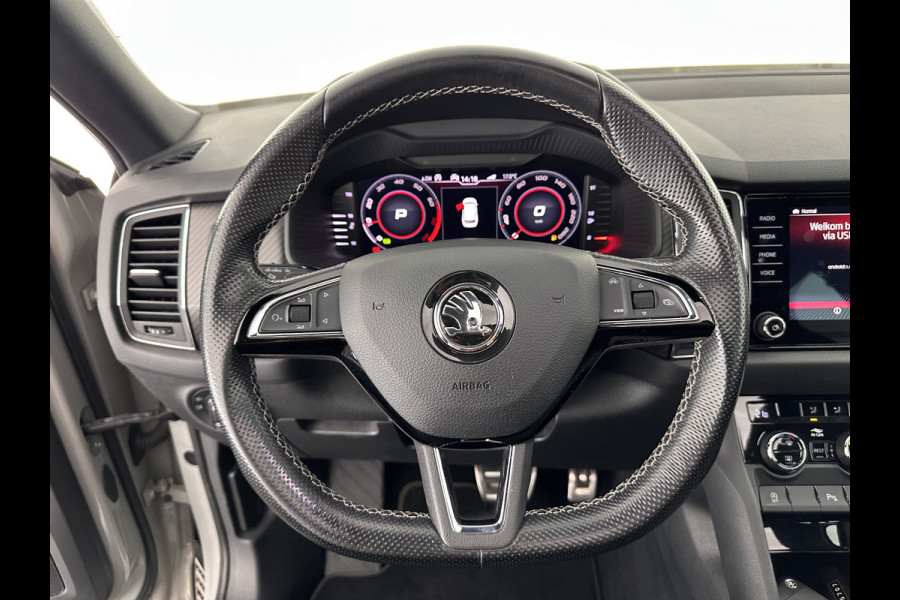 Škoda Kodiaq 1.5 TSI Sportline Business Aut. *PANO | LEATHER-ALCANTARA | FULL-LED | MEMORY-PACK | CANTON-SOUND | CAMERA | KEYLESS | DIGI-COCKPIT | SPORTSEATS | DAB+ | AMBIENT-LIGHT | CARBON | TOWBAR | 20''ALU*