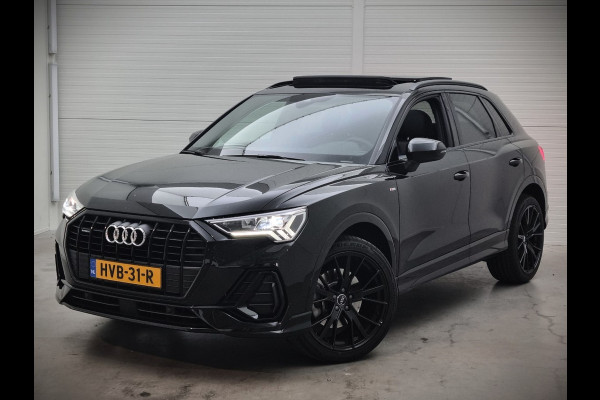 Audi Q3 40 TFSI quattro S Line Pro Line S | 190 PK | Panoramadak | Matrix Led | Stoelverwarming | Leer | Dode Hoek | Automaat | BTW | Black Edition | Cruise Control | Virtual | Navigatie | Dealer Onderhouden |