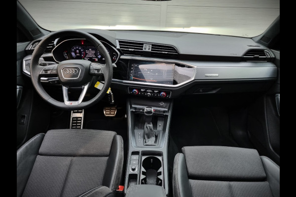 Audi Q3 40 TFSI quattro S Line Pro Line S | 190 PK | Panoramadak | Matrix Led | Stoelverwarming | Leer | Dode Hoek | Automaat | BTW | Black Edition | Cruise Control | Virtual | Navigatie | Dealer Onderhouden |