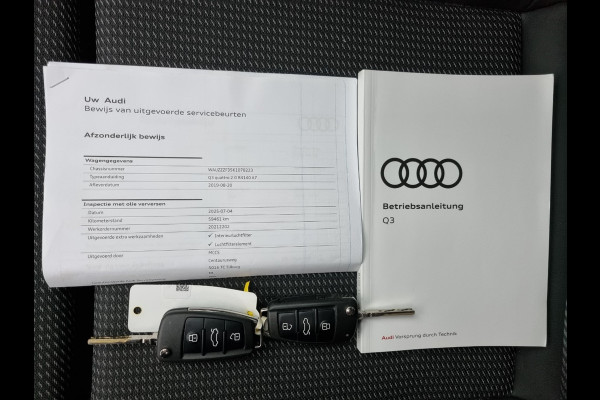 Audi Q3 40 TFSI quattro S Line Pro Line S | 190 PK | Panoramadak | Matrix Led | Stoelverwarming | Leer | Dode Hoek | Automaat | BTW | Black Edition | Cruise Control | Virtual | Navigatie | Dealer Onderhouden |