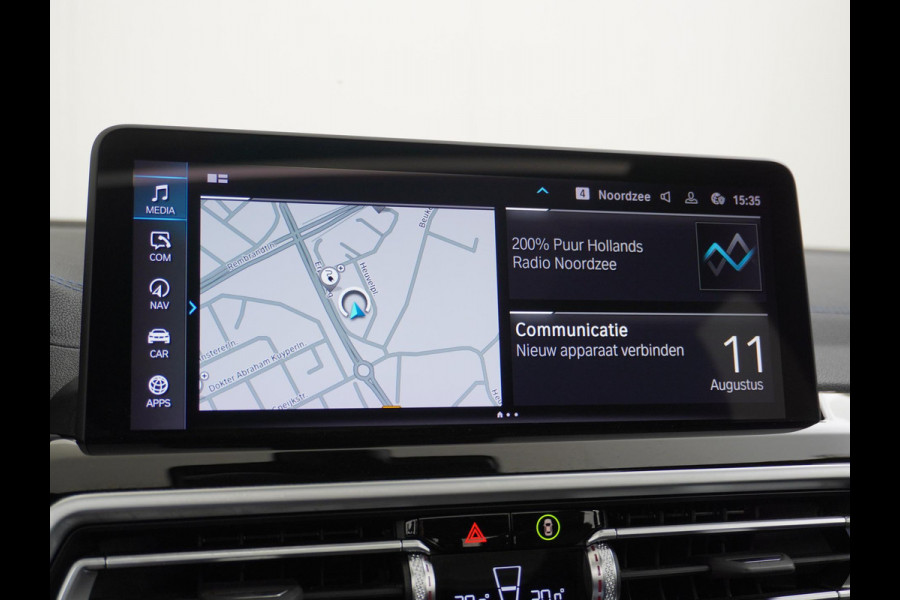 BMW iX3 High Executive 80 kWh M SPORT VAN: 46.900,- VOOR 40.877,- US HERFSTVOORDEEL: 6.023,- EURO M SPORT DEALER ONDERHOUDEN | MEGA COMPLEET (oa: DRIVING ASSIST.PROFF.-HARMAN KARDON-DODE HOEK-ELECTR.STOELEN-ADAPTIEF ONDERSTEL etc.) | RIJKLAARPIJS incl. 12mnd BOVAG