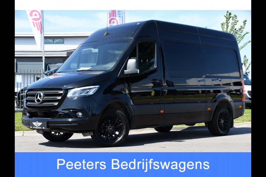 Mercedes-Benz Sprinter 316 2.2 CDI L2H2 DC Black Edition Camera, Cruise, Carplay, LED, Leder, NAVI, 164pk, Automaat, Sensoren,  Trekhaak, Uniek! Dubbel Cabine
