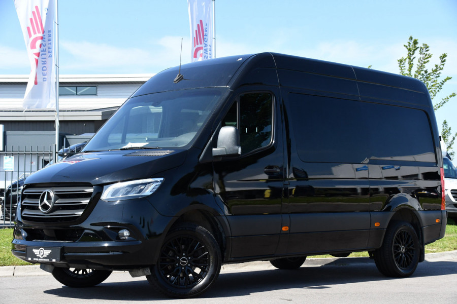 Mercedes-Benz Sprinter 316 2.2 CDI L2H2 DC Black Edition Camera, Cruise, Carplay, LED, Leder, NAVI, 164pk, Automaat, Sensoren,  Trekhaak, Uniek! Dubbel Cabine