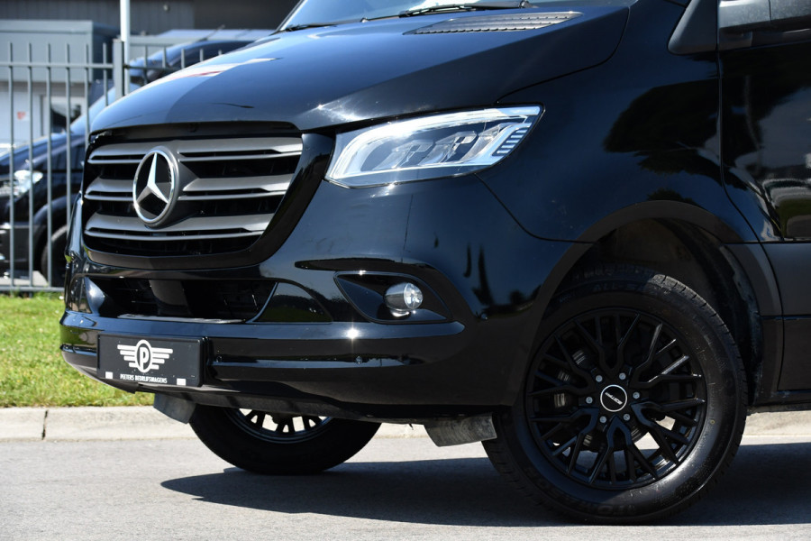 Mercedes-Benz Sprinter 316 2.2 CDI L2H2 DC Black Edition Camera, Cruise, Carplay, LED, Leder, NAVI, 164pk, Automaat, Sensoren,  Trekhaak, Uniek! Dubbel Cabine